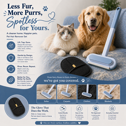 Remove Pet Hair in Seconds — Without the Mess